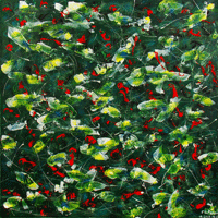 Polansky Art - Acrylic Painting
 #33, Spring, 2008, acrylic on board, 100 x 100 cm. (Private collection) 